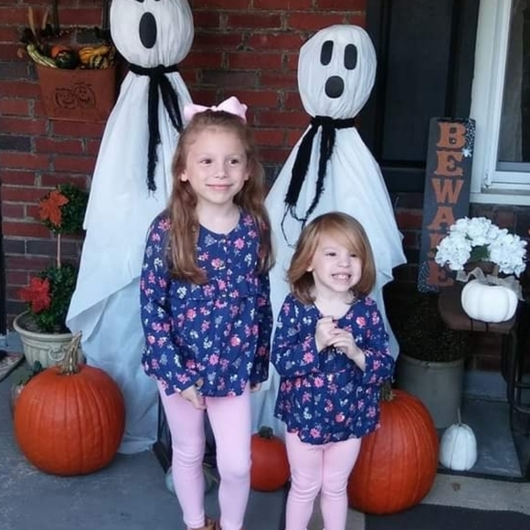 Carter's Floral Top With Peach Leggings - Picture 7 of 8